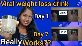 I drink viral chia seed weight loss drink for 1 week ||weight சும்மா செம்மையா loss agum|| #trending