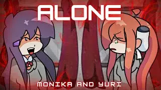 (playable) Monika and Yuri sing Alone | Mario's Madness | FNF