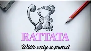RATTATA &ndash; Pencil Sketch Pok&eacute;mon Art | POKEPENCIL