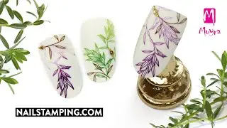 🌿💜Colour transitioned stamping in a special layout