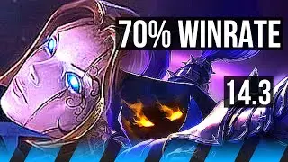 ORIANNA vs VEIGAR (MID) | 70% winrate, 7/1/2, Godlike | BR Master | 14.3