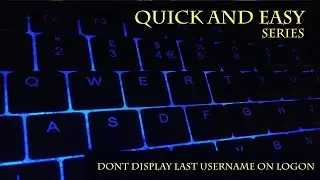 Quick and Easy Series // dont display last username
