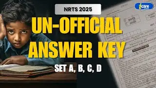 UNOFFICIAL ANSWER KEY NRTS 2025 | NRTS 2025 REAL QUESTIONS | NRTS REAL QUESTION #icarejunior
