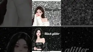 White glitter 🆚 black glitter #ytshorts#fashion