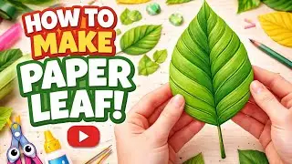 Paper Leaf Making | Easy Paper Craft for Home Decoration | DIY Paper Leaf