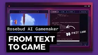 First look at Rosebud AI Gamemaker: Type, Create, Play 🎮