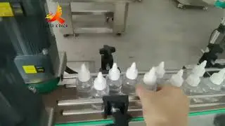 Pointed Lid Screw Caps Capping Machine, In-line Chuck Capper Machine for Plastic Bottles