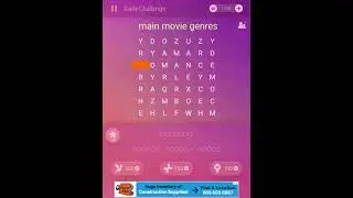 main movie genres | Word Search Pro Daily February 2021