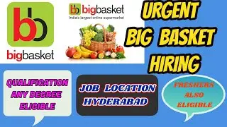 BigBasket Urgent Hiring || Customer Support Associate || Hyderabad Location || @JobsInTech