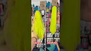 COMO RESTAURAR Y REPARAR EL CABELLO MALTRATADO DE BARBIE Y MU&Ntilde;ECAS NO LAS TIRES #shorts