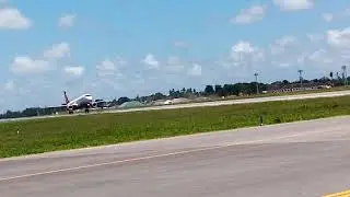 Kenya Airways, Embraer 190 Take off at Moi international Airport, Mombasa ✈️