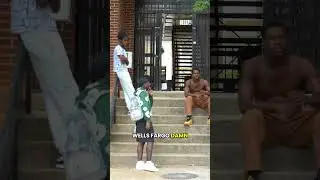 Прогулка с 30 000 долларов в прозрачном рюкзаке в капюшоне💀😂YT:Famousque