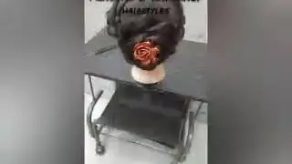 #Latest bun #braided bun #hairstyle for #girls#party #latest 2020