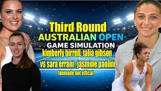Kimberly Birrell & Talia Gibson vs Sara Errani & Jasmine Paolini Australian Open  GameSimulation