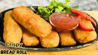 Crispy Bread Roll|Chicken Cheese Roll|Easy Snacks Recipe|Chicken Sticks|Easy Chicken Bread Recipe|