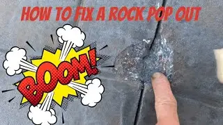 How to fix a Concrete pop out while cutting concrete.