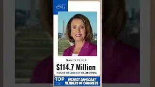 Top 10 Richest DEMOCRATS In Congress! #Shorts #congress #politics #democrats #republican