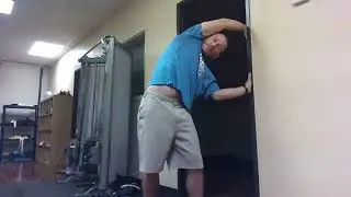 Lat Stretch In Doorway