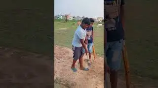 How to make a batting pitch 🏏 #cricket #cricketpitch #shorts #cricketlover