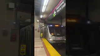 Toronto TTC Subway Train Arriving at Don Mills Station 3/19/2025