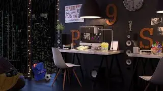 Study room ambience 📖 | late night study | Rain and thunderstorm sounds | Alluring Ambience
