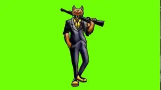wolf green screen