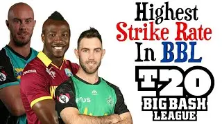 Top 5 Players With Highest Strike Rate In Big Bash League