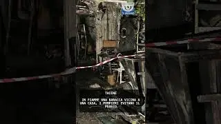 IN FIAMME UNA BARACCA VICINA A UNA CASA, I POMPIERI EVITANO IL PEGGIO | 10/01/2026