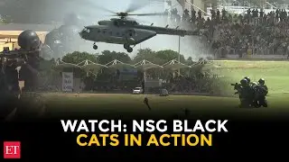 Watch: NSG Commandos stage live anti-terror drill on Raising Day