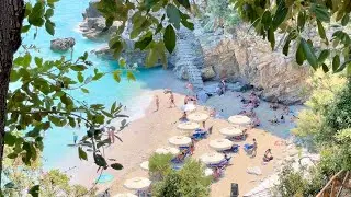 Mylopotamos Beach | &Pi;&alpha;&rho;&alpha;&lambda;ί&alpha; &Mu;&upsilon;&lambda;&omicron;&pi;ό&tau;&alpha;&mu;&omicron;&sigmaf; | Pelion | Greece | walking tour | 4K HDR