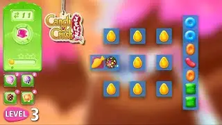 CANDY CRUSH JELLY SAGA Level 3 [NO BOOSTER] FULL HD GAME PLAY