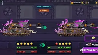 Tank Combat War Battle : Ramie Assassin Max Level VS All Tank Mode Survival