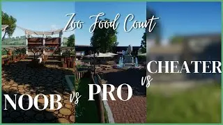 NOOB vs PRO vs CHEATER | Planet Zoo | Food Court