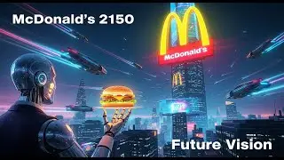 FUTURE  CITY McDonald&rsquo;s in the Year 2150!  | Future Tech & AI Vision | sci-Fi AI short Film (4k)