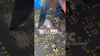 MacBook SMC Track Repair &ndash; Logic Board Trace Fix for Power Issues 💻🇮🇳💉🪛#shortsfeed