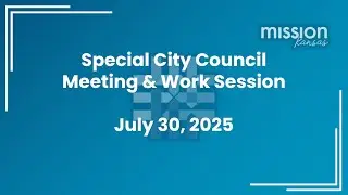 City Council Work Session 07-30-2025