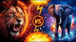 Scarface Lion Faces a Giant Elephant: Who Backs Down?