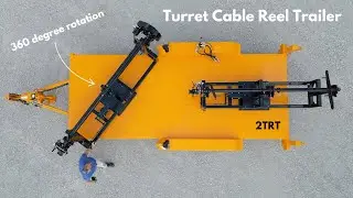 Turret Cable Reel Trailer - Flexible Setups and Positioning
