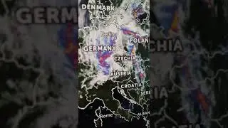 Depression Arno hit central Europe,Poland and Norway.Supercells and severe weather⚠⛈ July 2021