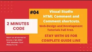 How to write a comment in html and comment shortcuts.#04 Tutorials| Sojib Hossein