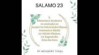 SALAMO 23 [Baiboly Malagasy]