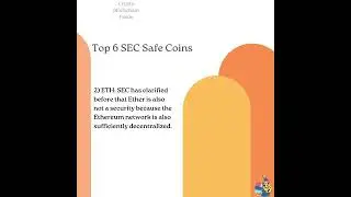 #cryptonews  Top 6 SEC Safe Coins