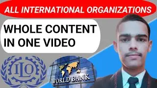 All important international organisations in one video, #who #unesco #unitednations #currentaffairs