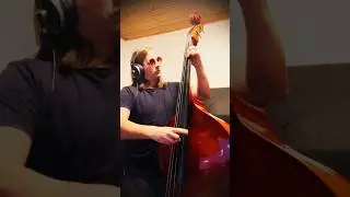 Jazz blues jam on double bass and guitar 1 #grooveoftheday #doublebass
