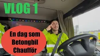 VLOG 1 - Truck Driving in Stockholm Sweden || En dag som betongbils chaufför ❤️ #betongbilnajib
