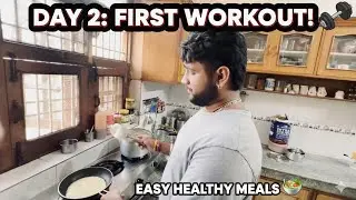 NO EXCUSES! Day 2 - We HIT the Gym & MADE GAINS (in the kitchen) 😂