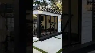 Backyard home gym shed🏋️&zwj;♀️