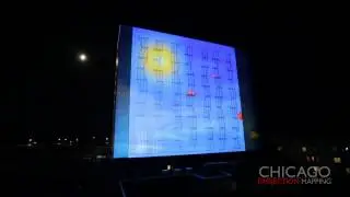 Chicago Projection Mapping - Outdoor Architectural Mapping - 3D Autumn Video