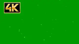 4K Fireflies still particles effect on green screen Magic Romantic Background video