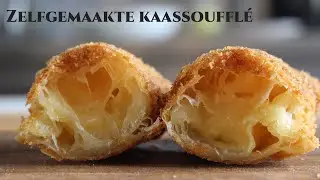 Zelfgemaakte kaassoufflé